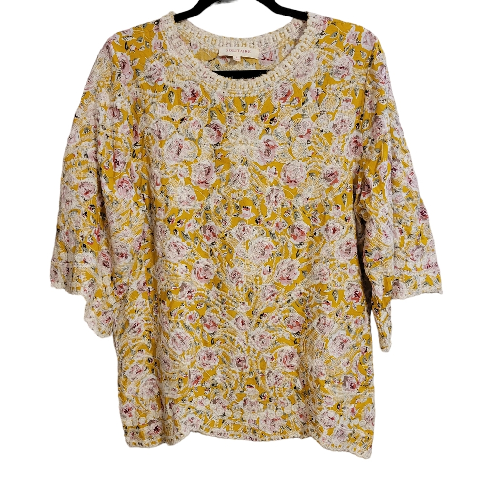 Floral Yellow Top